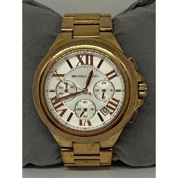 Michael Kors MK5757 Camille Unisex Stainless Steel Analog Dial Quartz Watch W246 - Picture 1 of 11